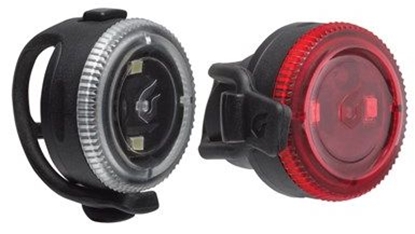 Picture of Blackburn Zestaw lampki CLICK przód 20 lumenów, CLICK ty 4 lumeny czarne (BBN-7085182)