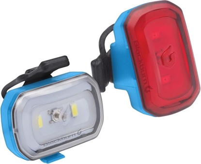 Picture of Blackburn Zestaw lampki Click USB przód 60 lumenów, ty 20 lumenów niebieskie