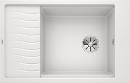 Изображение Zlewozmywak Blanco Elon XL 6 S Silgranit biay z korkiem InFino, kratka ociekowa (524848)