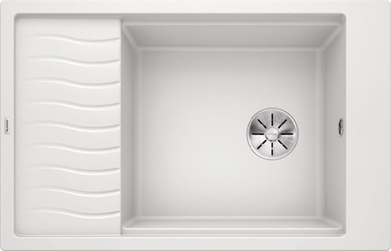 Изображение Zlewozmywak Blanco Elon XL 6 S Silgranit biay z korkiem InFino, kratka ociekowa (524848)