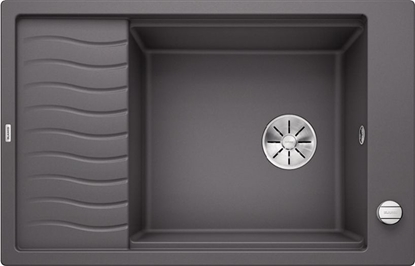 Изображение Zlewozmywak Blanco Elon XL 6 S Silgranit szaro skay z korkiem automatycznym InFino, kratka ociekowa (524835)