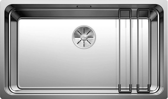 Изображение Zlewozmywak Blanco Etagon 700-IF stal polerowana z korkiem InFino, szyny (524272)