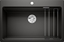 Attēls no Zlewozmywak Blanco Etagon 8 Silgranit czarny z korkiem InFino, szyny (525893)