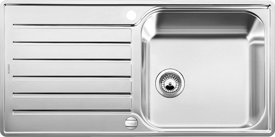 Изображение Zlewozmywak Blanco Lantos XL 6 S-IF stal szczotkowana z korkiem automatycznym (519709)