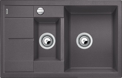 Attēls no Zlewozmywak Blanco Metra 6 S Compact Silgranit szaro skay z korkiem automatycznym (518876)