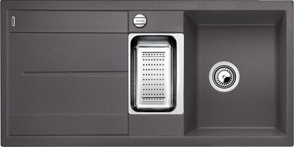 Изображение Zlewozmywak Blanco  Metra 6 S Silgranit PuraDur Szaro skay odwracalny, korek auto., odsczarka stalowa