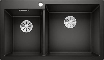 Attēls no Zlewozmywak Blanco Pleon 9 Silgranit czarny z korkiem InFino (525958)