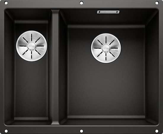 Picture of Zlewozmywak Blanco Subline 340/160-U Silgranit czarny z korkiem InFino, komora z prawej (525986)