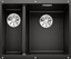 Attēls no Zlewozmywak Blanco Subline 340/160-U Silgranit czarny z korkiem InFino, komora z prawej (525986)