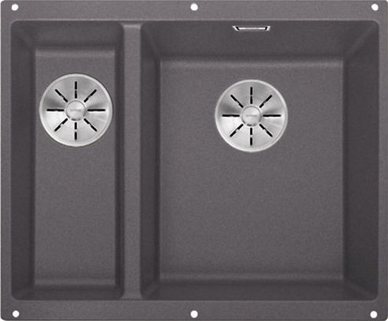 Picture of Zlewozmywak Blanco Subline 340/160-U Silgranit szaro skay z korkiem InFino, komora z prawej (523559)