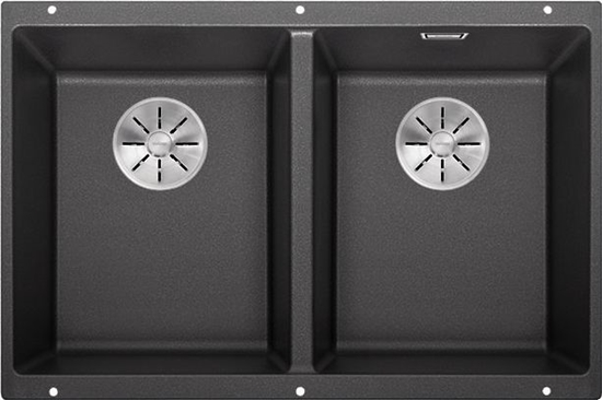 Picture of Zlewozmywak Blanco Subline 350/350-U Silgranit antracyt z korkiem InFino (523574)