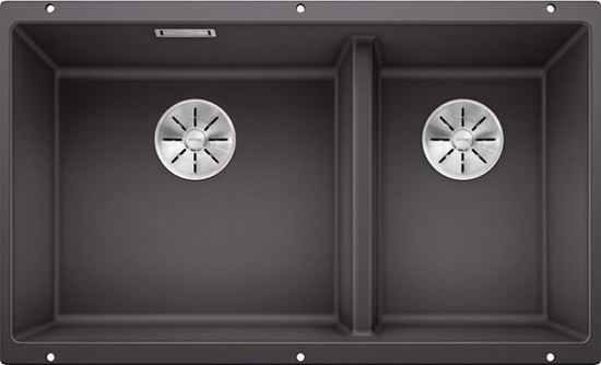 Picture of Zlewozmywak Blanco Subline 430/270-U Silgranit szaro skay z korkiem InFino, komora z lewej (523152)