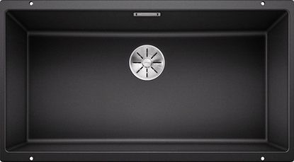 Изображение Zlewozmywak Blanco Subline 800-U Silgranit antracyt z korkiem InFino (523141)