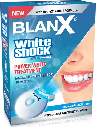 Изображение BlanX System wybielający White Shock pasta 50 ml+LED Bite