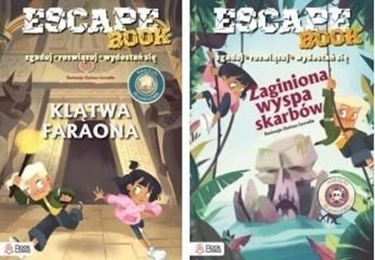 Изображение Bookolika Escape Books Pakiet: Klątwa Faraona + Zaginiona..