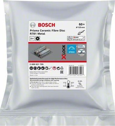 Attēls no Bosch BOSCH FIBRA KREK X-LOCK METAL 125 gr. 60 R781 /25szt. B2608621795