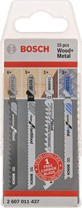 Изображение Bosch Jigsaw blade kit 15 pcs Wood and Metal