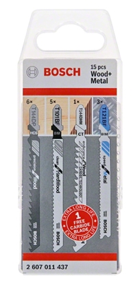 Picture of Bosch Jigsaw blade kit 15 pcs Wood and Metal