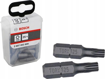 Изображение Bosch Kocówka Wkrcajca EXH T25 x 25mm 25 sztuk (2607002800)