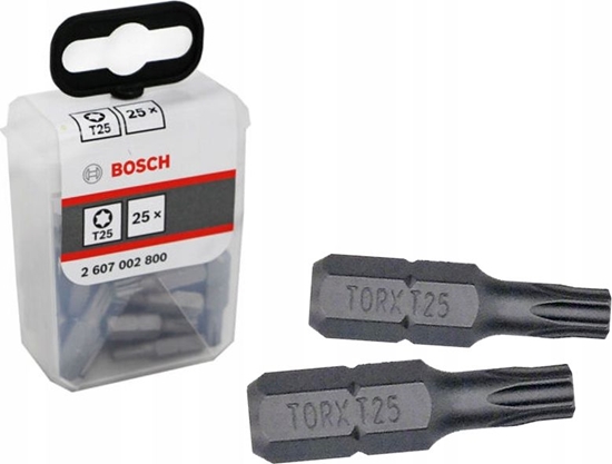 Изображение Bosch Kocówka Wkrcajca EXH T25 x 25mm 25 sztuk (2607002800)