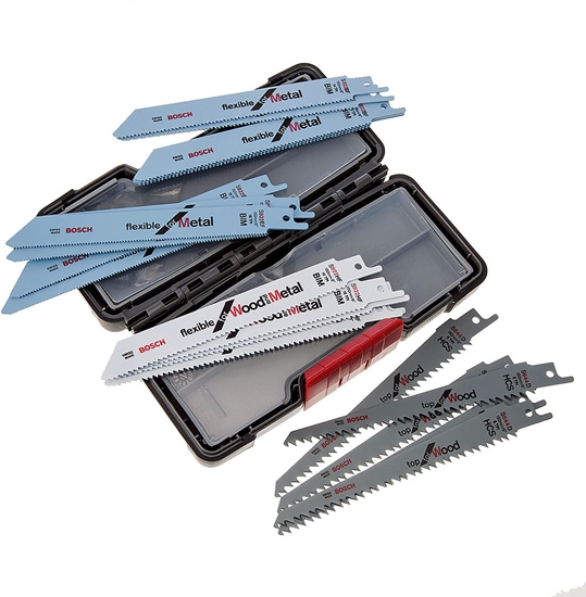 Изображение Bosch saber saw blade set w. Box Top Seller Wood/Metal 20.tl
