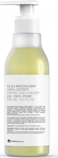 Picture of Botanica BOTANICAPHARMA_Olej migdaowy czysty do twarzy, ciaa i wosów pompka 250ml