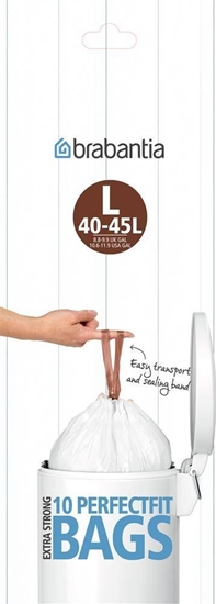 Изображение Brabantia PerfectFit Bin Liner Type L 40-45 L, 10 Bags
