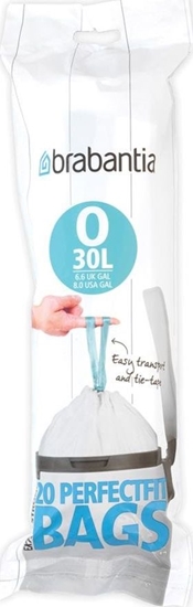 Изображение Brabantia PerfectFit Bin Liner Type O, 30 L, 20 Bags