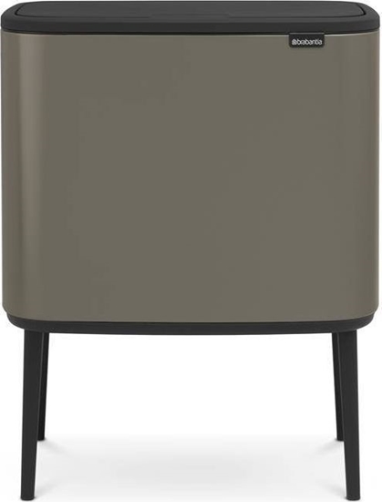 Изображение Brabantia Waste Bin Bo Touch Bin Platinum, 3 x 11 L
