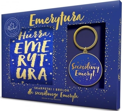 Attēls no Breloczek Pan Dragon Zestaw brelok + skarpetki - Szczliwy emeryt