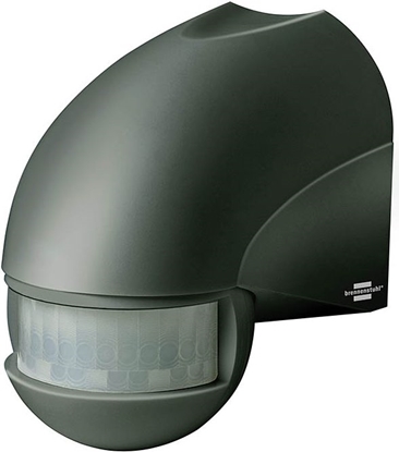 Изображение Brennenstuhl Detektor ruchu na podczerwie PIR 180 stopni IP44 12m antracyt (1171900)