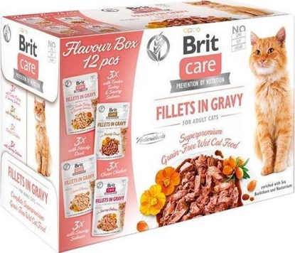 Изображение Brit Care Cat Adult Fillets in Gravy - mokra karma dla kota - 12x 85 g