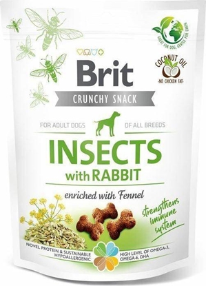 Изображение Brit Brit Crunchy Snack Insects with Rabbit 200g, przysmak dla psów z królikiem
