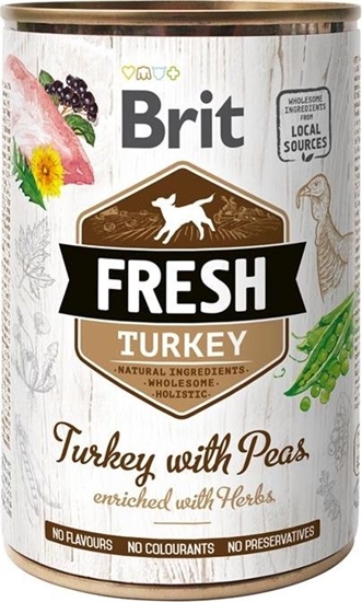 Picture of Brit Brit Fresh Dog Turkey with Peas puszka 400g