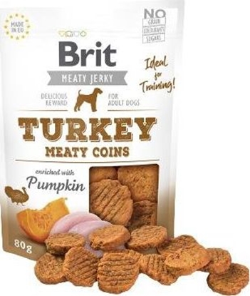 Изображение Brit BRIT JERKY Turkey Meaty COINS 80g