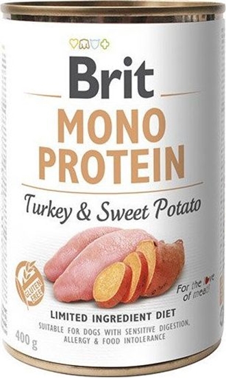Изображение Brit BRIT MONO PROTEIN TURKEY & SWEET POTATO 400g