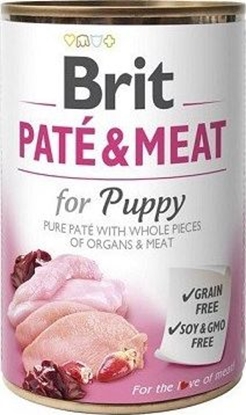 Attēls no Brit Brit Pate & Meat Dog Puppy puszka 400g