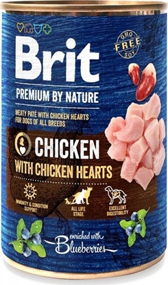 Picture of Brit Brit Premium By Nature Chicken & Hearts puszka 400g