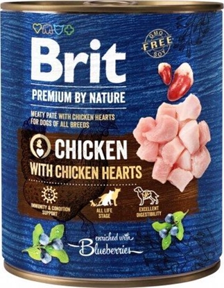 Attēls no Brit Brit Premium By Nature Chicken & Hearts puszka 800g