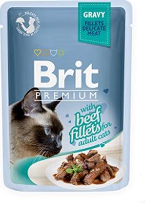 Attēls no Brit KOT sasz.85g prem. sos STERIL FILLE