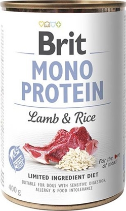 Изображение Brit Mono protein lamb & brown rice 400g