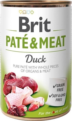Attēls no Brit puszka PATE&MEAT DUCK /6 800g