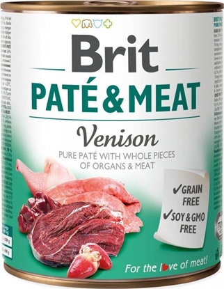 Attēls no Brit puszka PATE&MEAT VENISON /6 800g