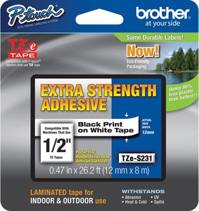 Attēls no Brother tama TZ-231 (black on white)