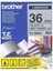 Picture of Brother Matt Laminated Labelling Tape - 36mm, Black/Silver label-making tape TZ