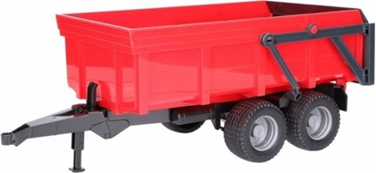 Attēls no Bruder Przyczepa wywrotka dwuosiowa czerwona