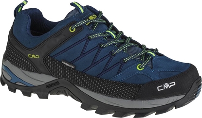 Attēls no Buty trekkingowe mskie CMP Rigel Low Trekking Shoe Wp Blue Ink/Yellow Fluo r. 40  (3Q13247-08MF