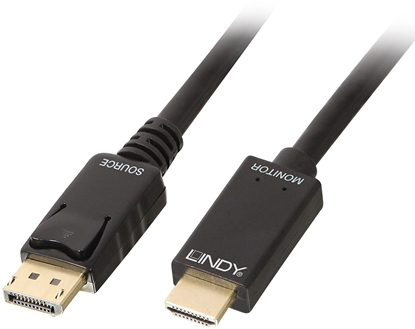 Attēls no Lindy 3m DisplayPort to HDMI 10.2G Cable