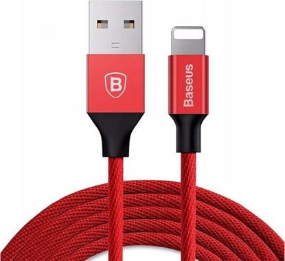 Attēls no Baseus Baseus Yiven Lightning Cable 180 cm 2A (red)