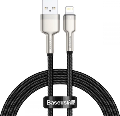 Attēls no Baseus USB cable for Lightning Baseus Cafule, 2.4A, 1m (black)
